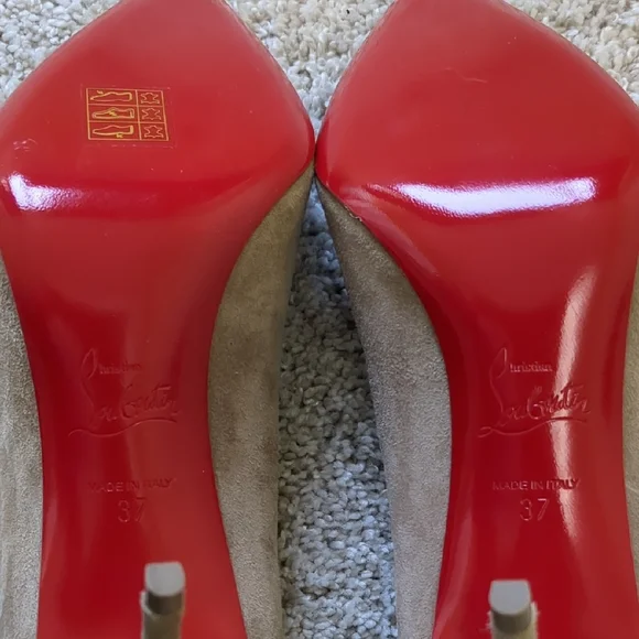 Christian Louboutin Tan Suede Pumps - NWOT Size 36.5 - Picture 8 of 8
